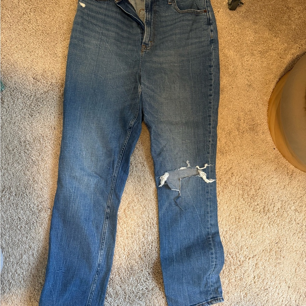 Abercrombie & Fitch the 90s slim straight ultra high rise curve love